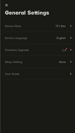 Sidus Audio_general settings