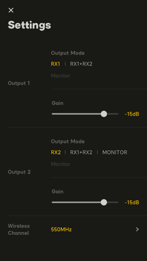 sidus audio_wireless receiver settings