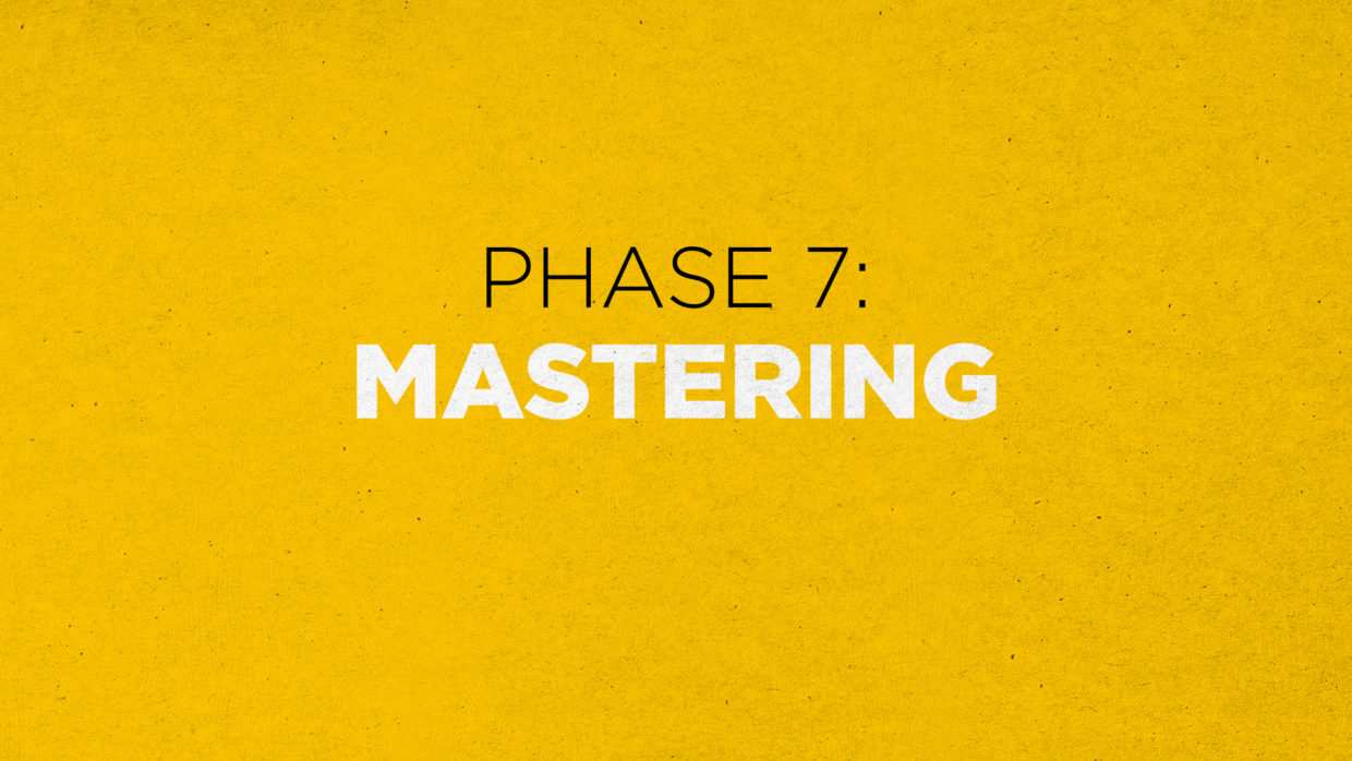 editing podcasts. Phase 7: Mastering