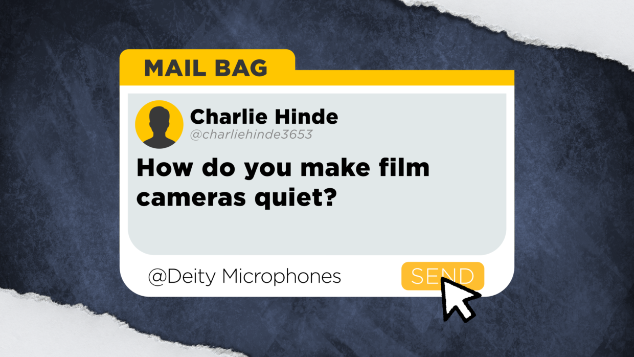 Film question. How do you make film cameras quiet? Fans on digital cameras are a firmware thing, but the motors on super 16 cameras are very loud. How do you deal with that?