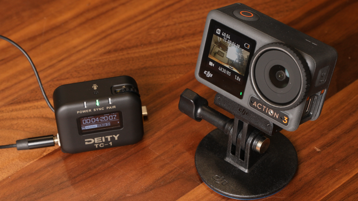 Deity TC-1, Saramonic SR-C2001, and DJI Osmo Action 3.