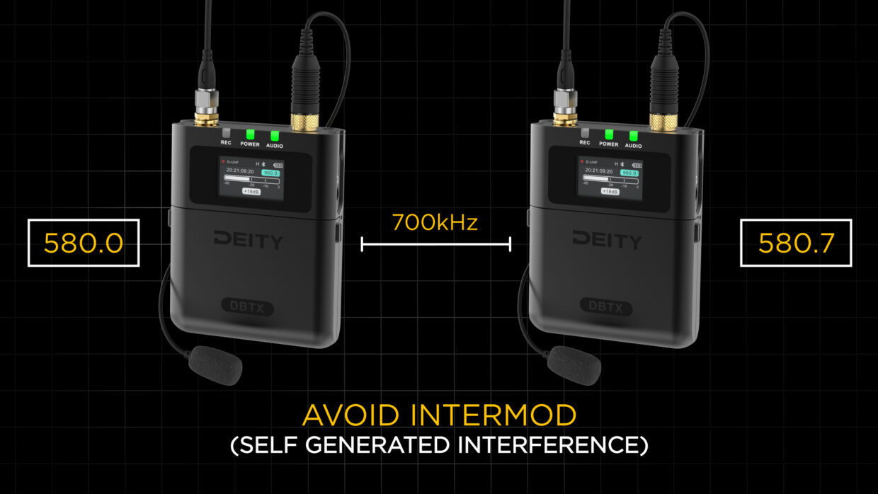 Two Deity DBTX that are 700KHz apart