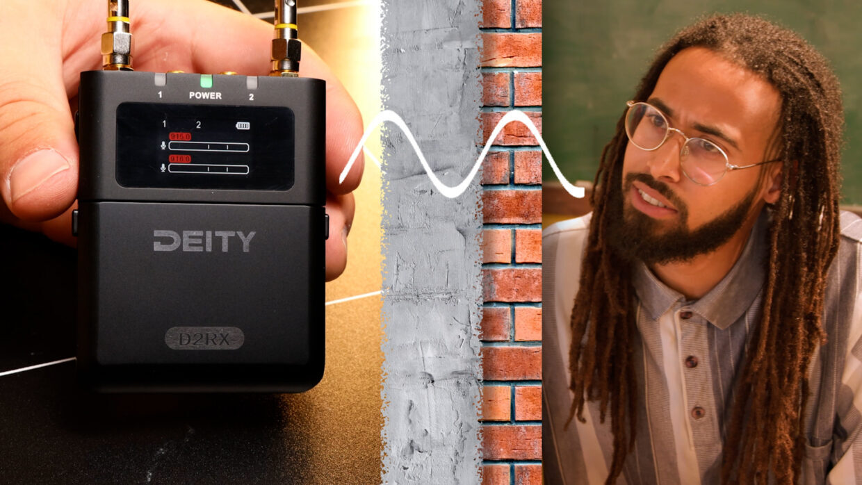 Deity Theos transmitting through concrete and brick