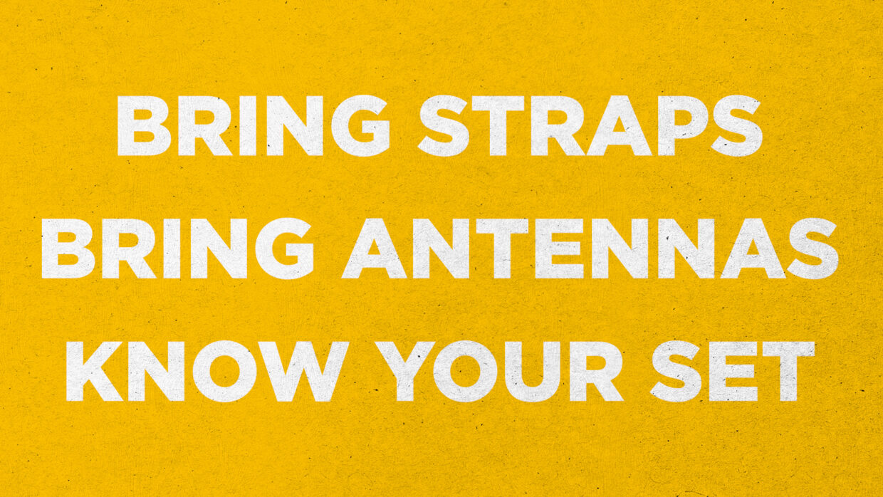 Advice for using UHF on set