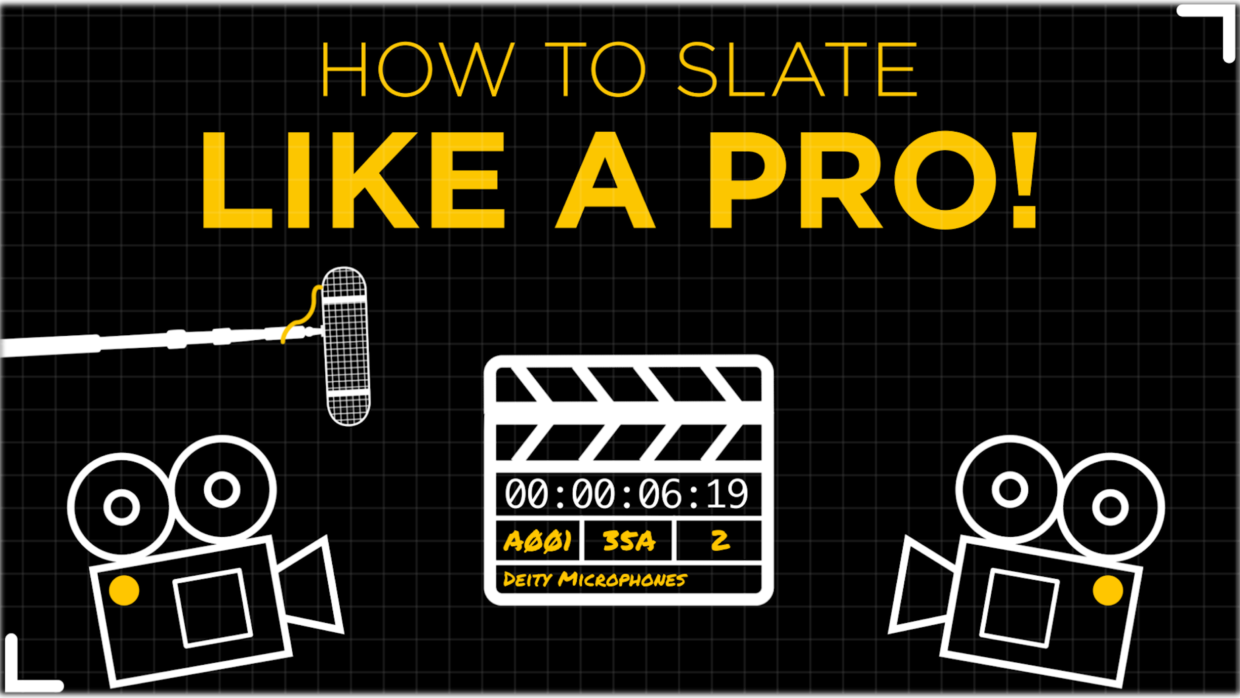 how to slate like a pro using the Deity TC-SL1 timecode slate.