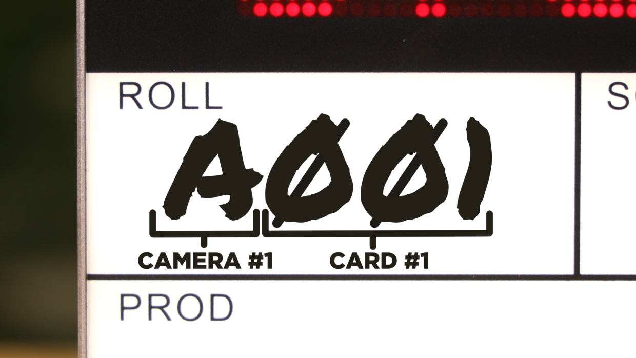 Deity TC-SL1 timecode slate. Roll section