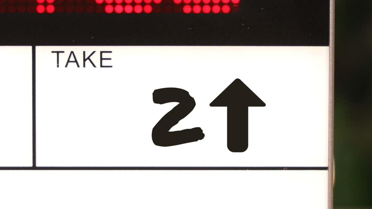 Deity TC-SL1 timecode slate. Take section