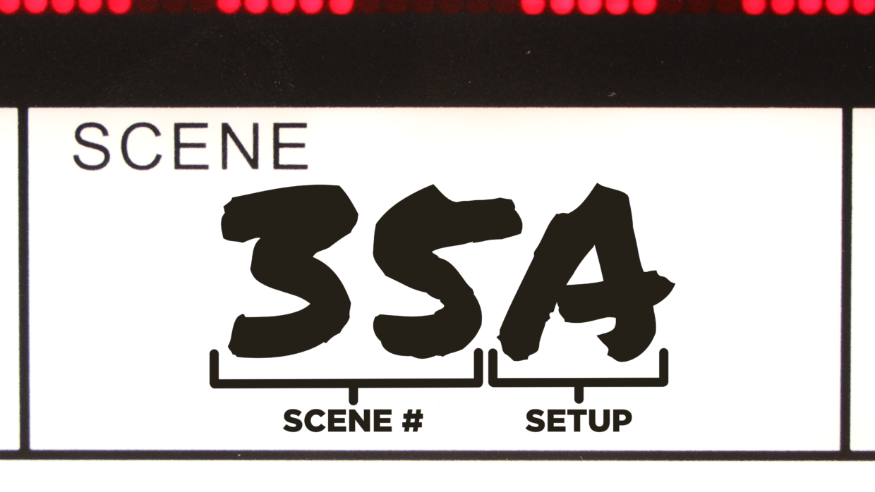 Deity TC-SL1 timecode slate. Scene section