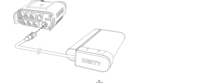 SPD-1 connected to a battery inside a sound bag