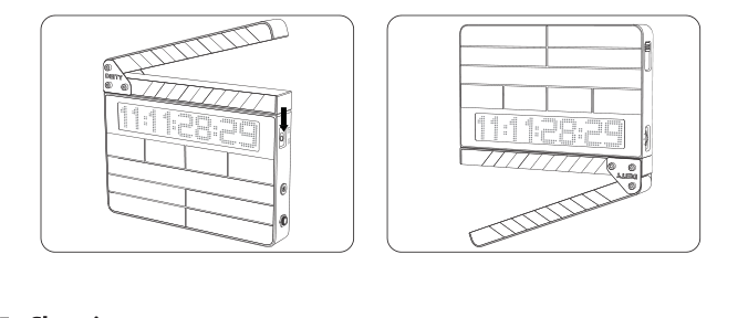 TC-SL1 front display shown upright and rotated 180 degrees for a tail slate