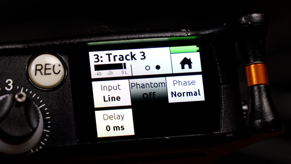MixPre-3 input menu